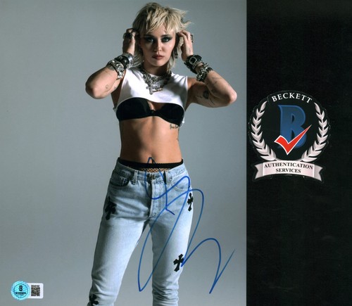 Miley cyrus signed beautiful - signed,