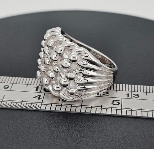 Sterling silver keeper ring - ring, 5