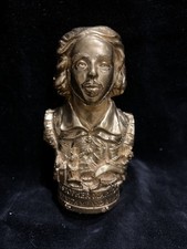 Christopher Marlowe Miniature Gold Pop Art Bust Statue Sculpture
