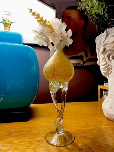 Stylish hand blown glass - hand, stem