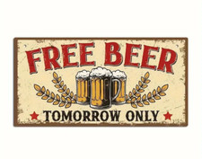 Novelty Man Cave Plaques Bar