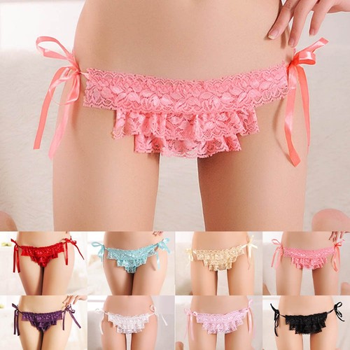 Solid color women lace briefs - solid,