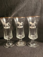 X3 Vintage Pony Glasses with