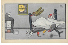 Vintage C W Faulkner  Comic Postcard No 876D