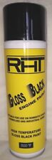 RHT-VHT HIGH TEMP GLOSS BLACK PAINT ENGINE STOVE BBQ 500ml 