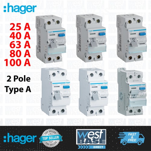 Hager rcd rccb circuit breaker - rccb,