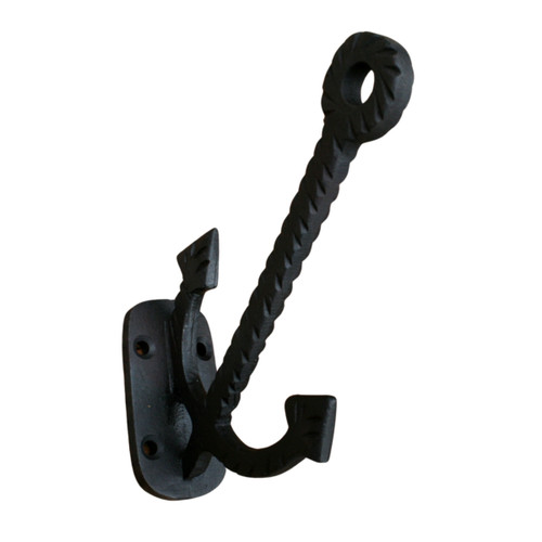 Hook black cast iron coat - black,