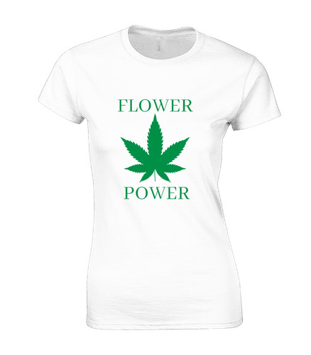 Flower power ladies shirt - flower,