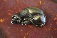 Mini SLEEPING CAT Solid Bronze