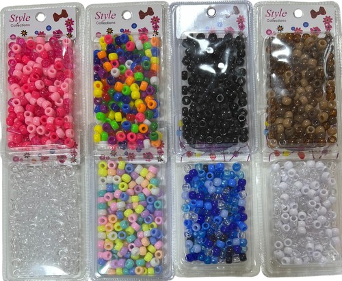 Hair beads acrylic colours - acrylic,