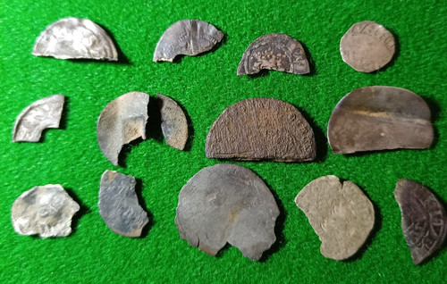 Silver and copper hammered - and,