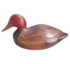 Vintage Wooden Decoy Duck #2