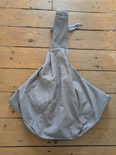 Grey Soft Pet Pouch Carrier for Small Medium dog Soft Lining Pocket with Closure