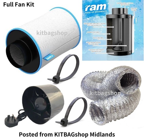 Fan and carbon filter - 4'',