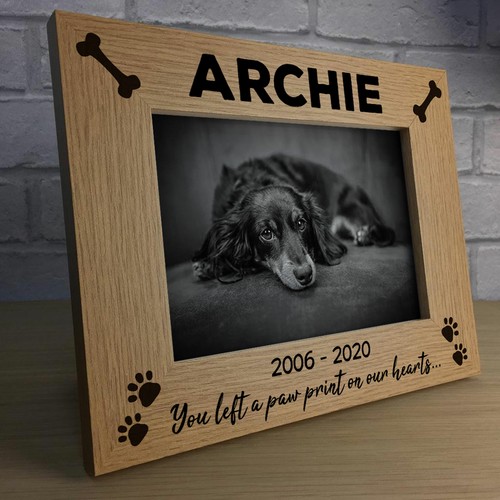 Personalised pet photo frame - personalised,