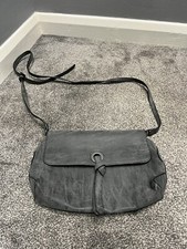 Ladies Marks And Spencer’s Pewter Handbag With Long Strap