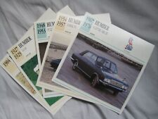 Humber Edito-Service Collectors Classic Car Cards