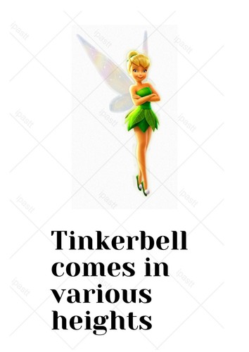 Pre cut tinkerbell - tinkerbell, ,peter