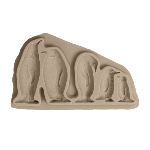 Penguins family cake sugar - family,