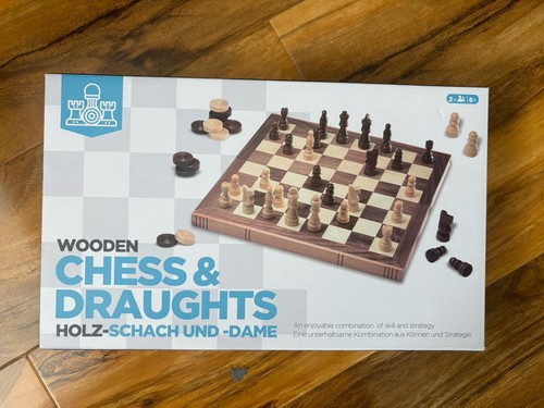 Chess and draughts board set - draughts,