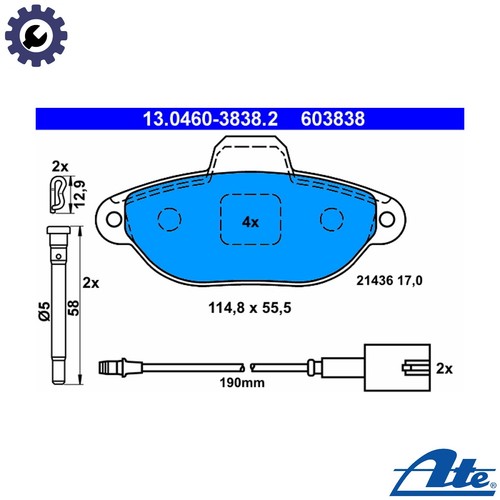 Brake pad set disc - brake,