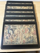 Vintage set six - set, cork-backed