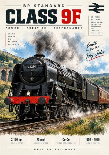 Standard class steam - class, 9f