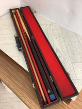 Bce Ray Reardon 2 Piece Snooker Cue Vintage In Wooden Carry Case #P