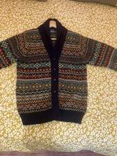 BNWOT Shetland Fairisle Vintage Style Cardigan Size 12/14 RRP £195
