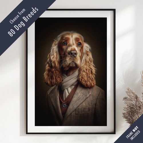 Smartly dressed dog portrait - smartly,