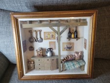 Diorama Shadow Box Of Antique