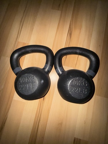 Black cast iron kettlebells - cast,