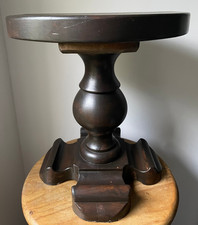 vintage Gothic style Rustic Solid Wood Side Table Coffee Table Chunky Wood 8.3kg