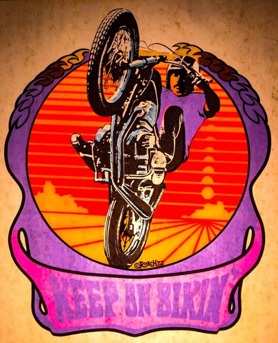 Enduro motor bike keep - 70’s,