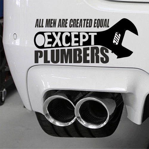 Plumbers tool box sticker - tool,