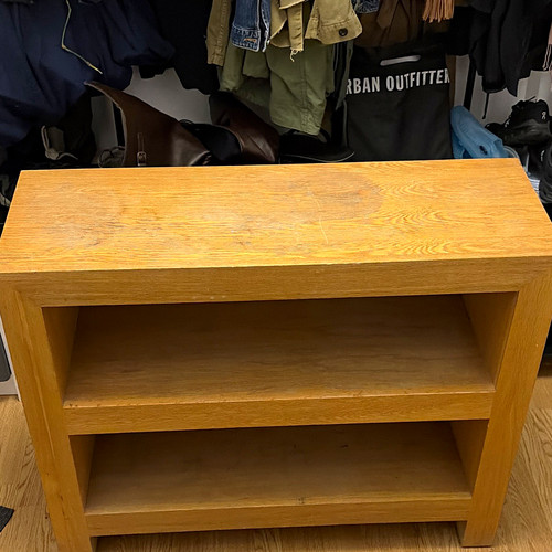Brown medium wood stand - brown,