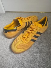 Adidas Hamburg Men's Trainers UK 11. 5 Yellow Suede – Retro Originals – Sneakers