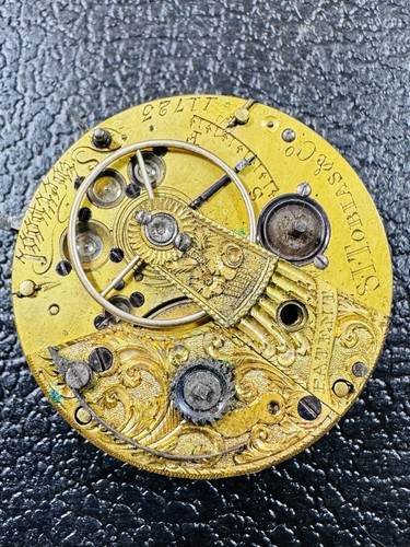Antique english fusee pocket - antique,