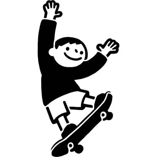 Boy skateboard stencils - stencils, /