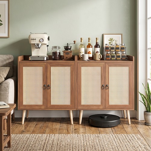 Rattan bar cabinet sideboard - bar,