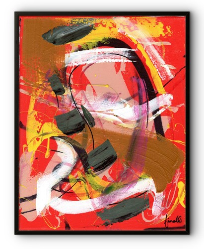 Bold color modern abstract - modern,