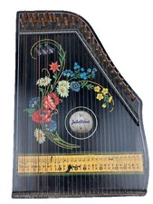 VNTG JUBELTONE KONZERT SALON HARFE QURLITATSMARKE ZITHER LAP HARP MUSIC GERMANY