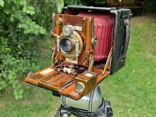 Sanderson hand and stand quarter plate camera with holders