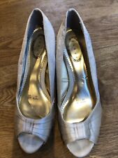 Debut from Debenhams ivory satin shoes size 6