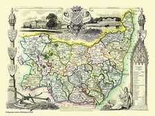 Old Map of Suffolk 1836 by