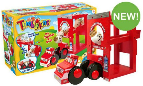 Tumblekins fire station set - station,