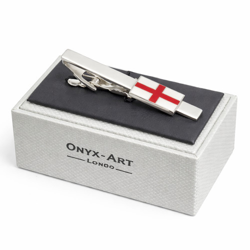 Georges cross tie bar onyx - cross,