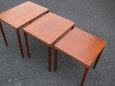 Vintage Danish teak nest of