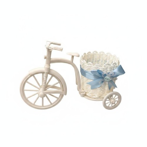 Tricycle flower basket woven - basket,