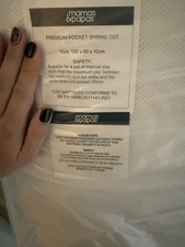 Mamas & Papas Premium Pocket Sprung Cot Mattress 120x60x10cm